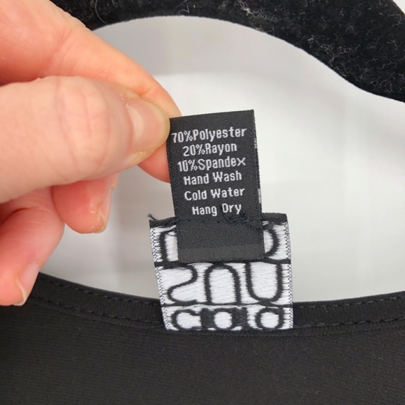 Clara Sun Woo Womens Top Size Large Office Career Capsule Basic V Neck 3/4 - Picture 5 of 10